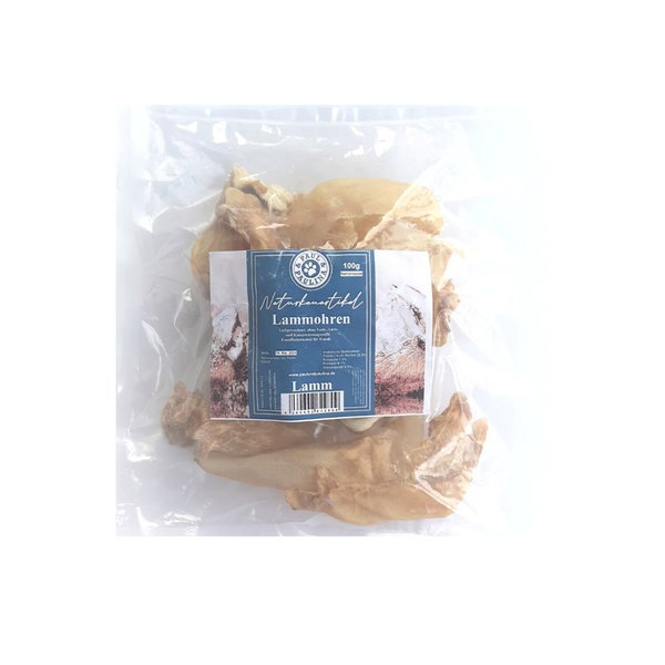 Uszy jagnięce dla psa 100g | naturalny gryzak czyszczony bez użycia chemii