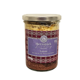 Jagnięcina z cukinią, dynią i kaszą jaglaną 380g | karma dla psa 