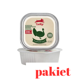 6 x Czysty indyk dla psa 300g | lekkostrawna karma monobiałkowa | Leiky