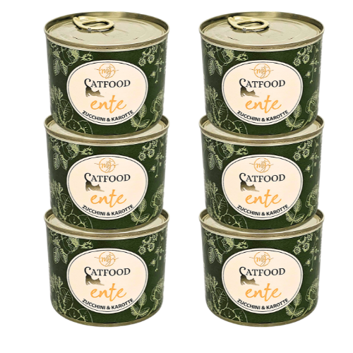 6x Kaczka z cukinią i kocimiętką monobiałkowa karma dla kota 200g
