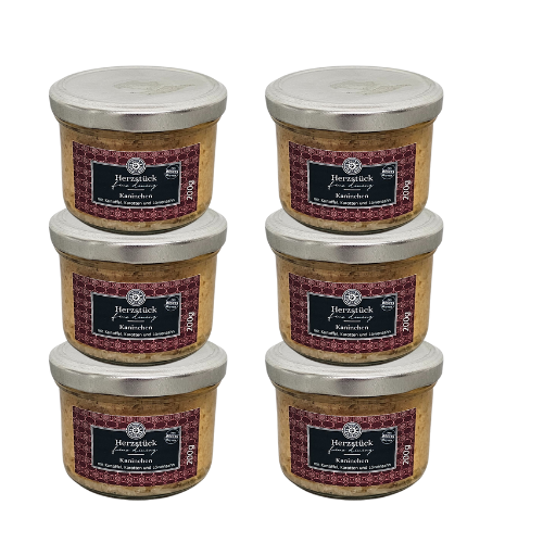 6x200g królik z warzywami karma dla psa niskotłuszczowa przy chorej trzustce
