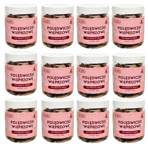 12x 80g Liofilizowane polędwiczki wieprzowe