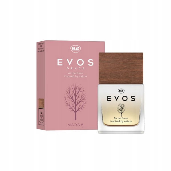 K2 ZAPACH EVOS V063 GRACE MADAM FLAKON 50ML. PERFUMY DO SAMOCHODU
