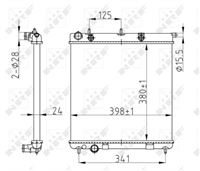 NRF 50429A Chłodnica, C2/C3/PEUGEOT 207/208/1007 1.1-1.6HDI 02-