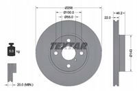 Textar 92164203 TARCZE HAM PRZÓD YARIS 1.0-1.3 06-