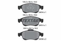 Textar 2491401 KLOCKI HAM PRZÓD MEGANE III 08-