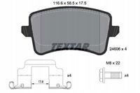 Textar 2460602 KLOCKI HAMULCOWE TYŁ AUDI A4,A5 07-