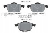TEXTAR 2301802 KLOCKI HAM PRZÓD AUDI A6,QUATTR 97-