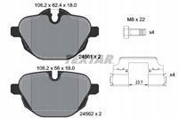 TEXTAR 2456101 KLOCKI HAMULCOWE TYŁ BMW F10 10-