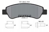 Textar 2446501 KLOCKI HAMULCOWE TYŁ JUMPER HDI 06-