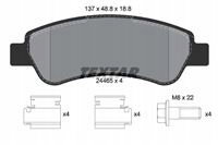 Textar 2446501 KLOCKI HAMULCOWE TYŁ JUMPER HDI 06-