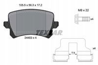 Textar 2448301 KLOCKI HAMULCOWE TYŁ PASSAT 05-