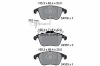 Textar 2470601 KLOCKI HAM PRZÓD AUDI A4 2.0TDI-2.7