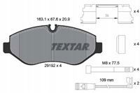 Textar 2919202 KLOCKI HAM PRZÓD SPRINTER 3,5T 06-