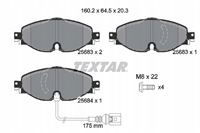 Textar 2568301 KLOCKI HAM PRZÓD OCTAVIA 2.0TDI 12-