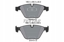 TEX2331211 KLOCKI HAM. BMW PRZÓD 5/6/7 2,0-6,0 03-
