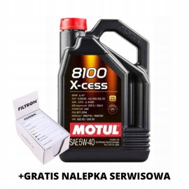 Olej Motul 8100 X-cess 5 l 5W-40 + Gratis