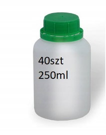 Butelka plastikowa 250ml z podz i zakrętką 40 szt