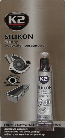 K2-SILIKON CZARNY 21G 350 ST.BLISTER