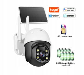 KAMERA 4G GSM LTE SOLARNA NA KARTE SIM APP Tuya