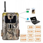 Fotopułapka kamera leśna 20MP 2G GSM MMS SMS SOLAR