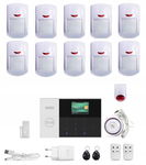 Bezprzewodowy alarm GSM 10PIR Sygnalizator solarny