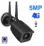 CZARNA KAMERA LTE 4G ZEWNĘTRZNA GSM 5Mpx internet z SIM