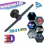 NOWOCZESNA FORMA REKLAMY HOLOGRAM 3d 320 LED WIFI