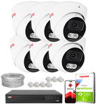 Zestaw do monitoringu IP KEEYO 6x LV-V-IP8M25DF-B-II 8Mpx IR 25m