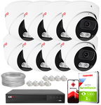 Zestaw do monitoringu IP KEEYO 8x LV-V-IP8M25DF-B-II 8Mpx IR 25m