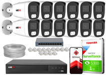 Zestaw do monitoringu IP KEEYO 12x LV-V-IP8M25TF-B-II 8Mpx IR 25m