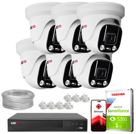 Zestaw do monitoringu IP KEEYO 6x LV-V-IP5M25DF-ADC 5Mpx