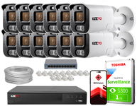 Zestaw do monitoringu IP KEEYO 12x LV-V-IP5M25TF-ADC 5Mpx