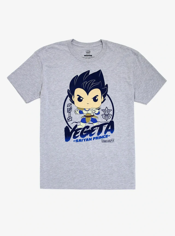 Funko POP! Tees Dragon Ball Z Prince Vegeta T-shirt M