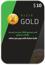 Razer Gold $10 USD Klucz Wysyłka Email | Kod Cyfrowy 24/7