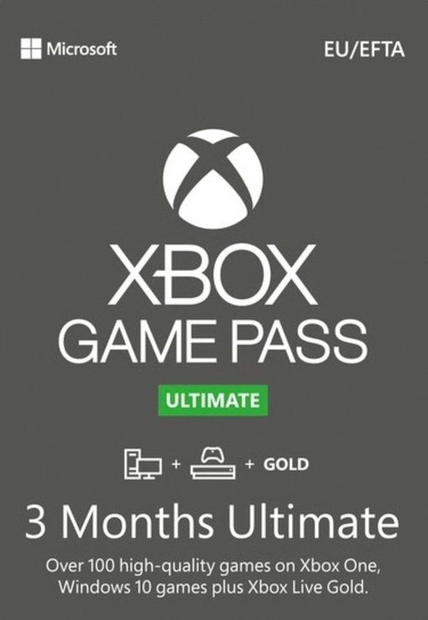 Xbox Game Pass Ultimate - 3 Miesiące XBOX One / Series X|S | Kod Cyfrowy 24/7