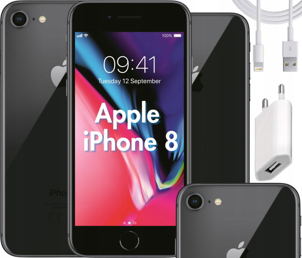 Apple iPhone 8 64GB Szary | AKCESORIA | A+++
