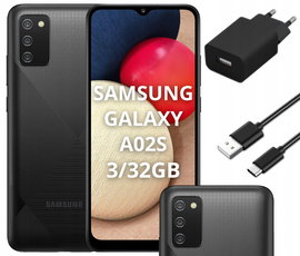Samsung Galaxy A02s 3/32GB LTE 6.5" DS | SM-A025G/DSN | Czarny | A+++
