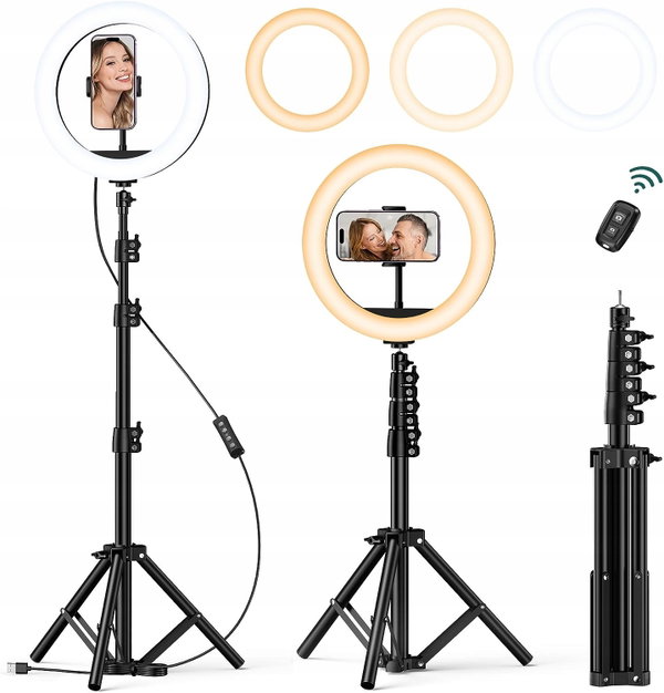 Lampa Pierścieniowa śr. 25 cm ATUMTEK ATRL139 statyw 140 cm