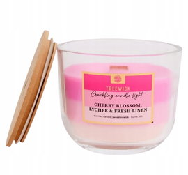 Świeca TreeWick tradycyjna 370G 50H CHERRY BLOSSOM LYCHEE FRESH LINE