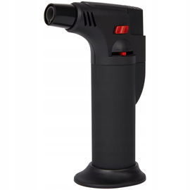 PALNIK GAZOWY ZAPALNICZKA ZAPALARKA ŻAROWA KOMINKA GRILLA KUCHENNA CZARNA