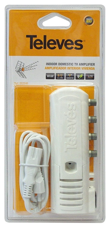 Wzmacniacz Televes wzmacniacz 47-790 Mhz DVB-T/T2 filtr lte 6 db 552240