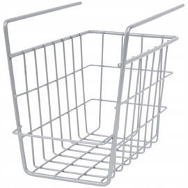 KOSZ POD PÓŁKĘ DO SZAFY PODWIESZANY WYSOKI 24x16x19 CM METALOWY ORGANIZER
