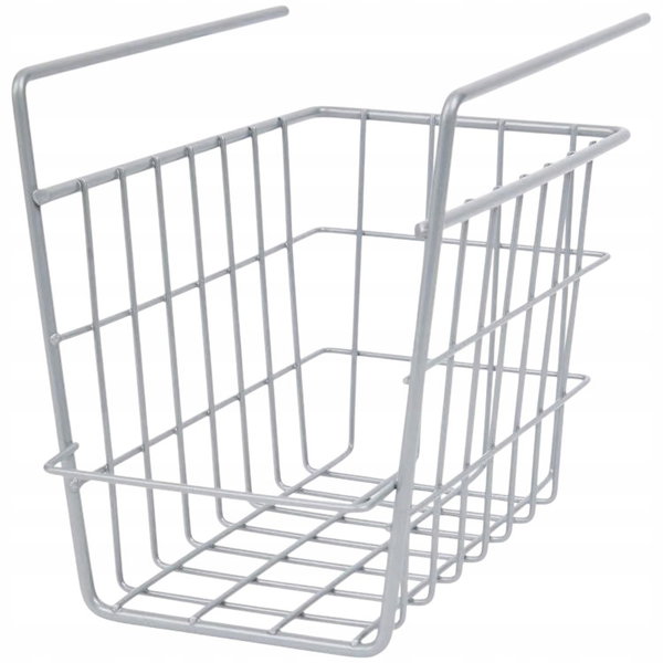 KOSZ POD PÓŁKĘ DO SZAFY PODWIESZANY WYSOKI 24x16x19 CM METALOWY ORGANIZER