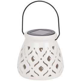 LAMPION SOLARNY CERAMICZNY LATARENKA LAMPKA SOLARNA OGRODOWA KWADRACIKI