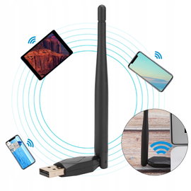 ANTENA ADAPTER WiFi USB DO DEKODERA TUNERA LTC ZGEMMA ENIGMA2 VU MT7601 B