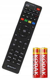 Pilot dekoder DVB-T2 Cabletech oryginał + 2 BAT. URZ0336A URZ0336B URZ0336C