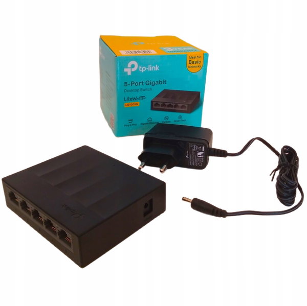 SWITCH TP-LINK LS1005G ROZDZIELACZ LAN 5 portów najwyższa jakość TPLINK 1