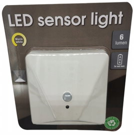 Lampa z czujnikiem ruchu led 3D schody szafa garderoba podszafkowa biała 9