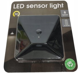 Lampa z czujnikiem ruchu led 3D schody szafa garderoba podszafkowa czarna 3